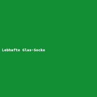 Lebhafte Glas-Socke