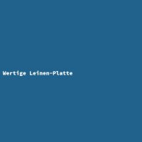 Wertige Leinen-Platte