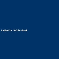 Lebhafte Wolle-Bank