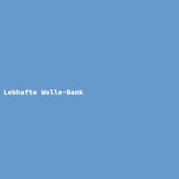 Lebhafte Wolle-Bank