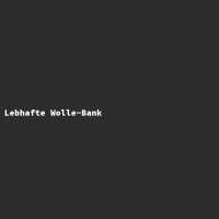 Lebhafte Wolle-Bank