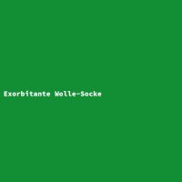 Exorbitante Wolle-Socke