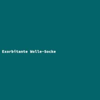 Exorbitante Wolle-Socke