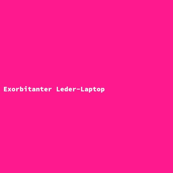 Exorbitanter Leder-Laptop